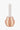 glass candlestick with stripes | sand