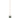 candlestick ceramic convex | dark green