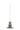 candlestick ceramic convex | dark green