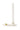 candlestick ceramic bird white/gold | white/gold