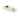 candlestick ceramic bird white/gold | white/gold