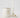 candlestick ceramic bird white/gold | white/gold