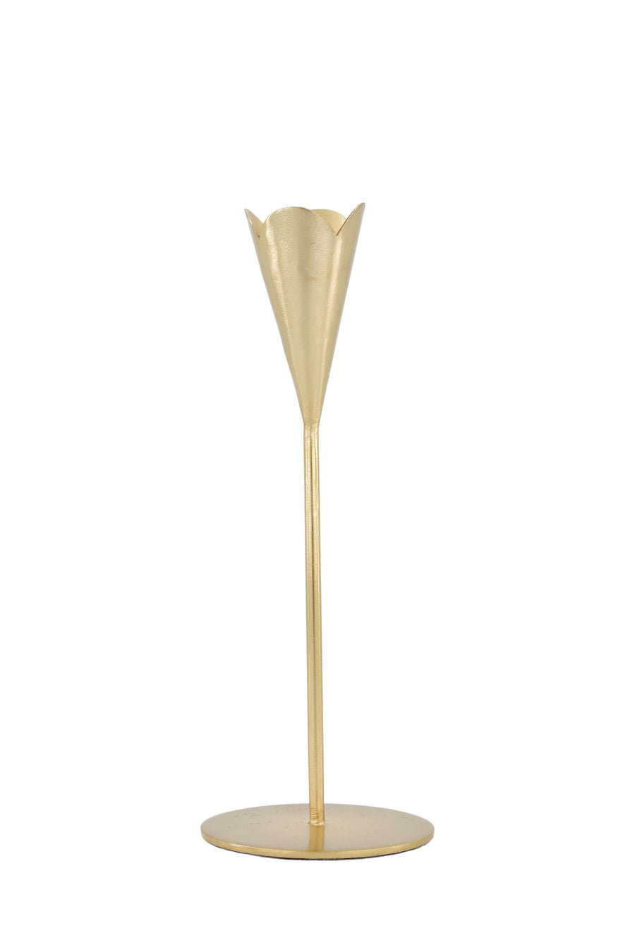 candlestick metal heart M gold | gold