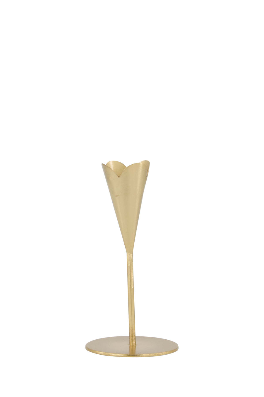 candlestick metal heart S gold | gold