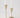 candlestick metal heart S gold | gold