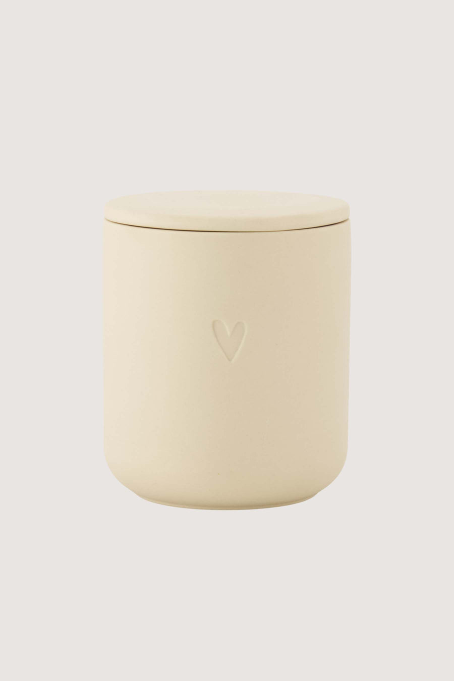 scented candle ceramic heart | sand