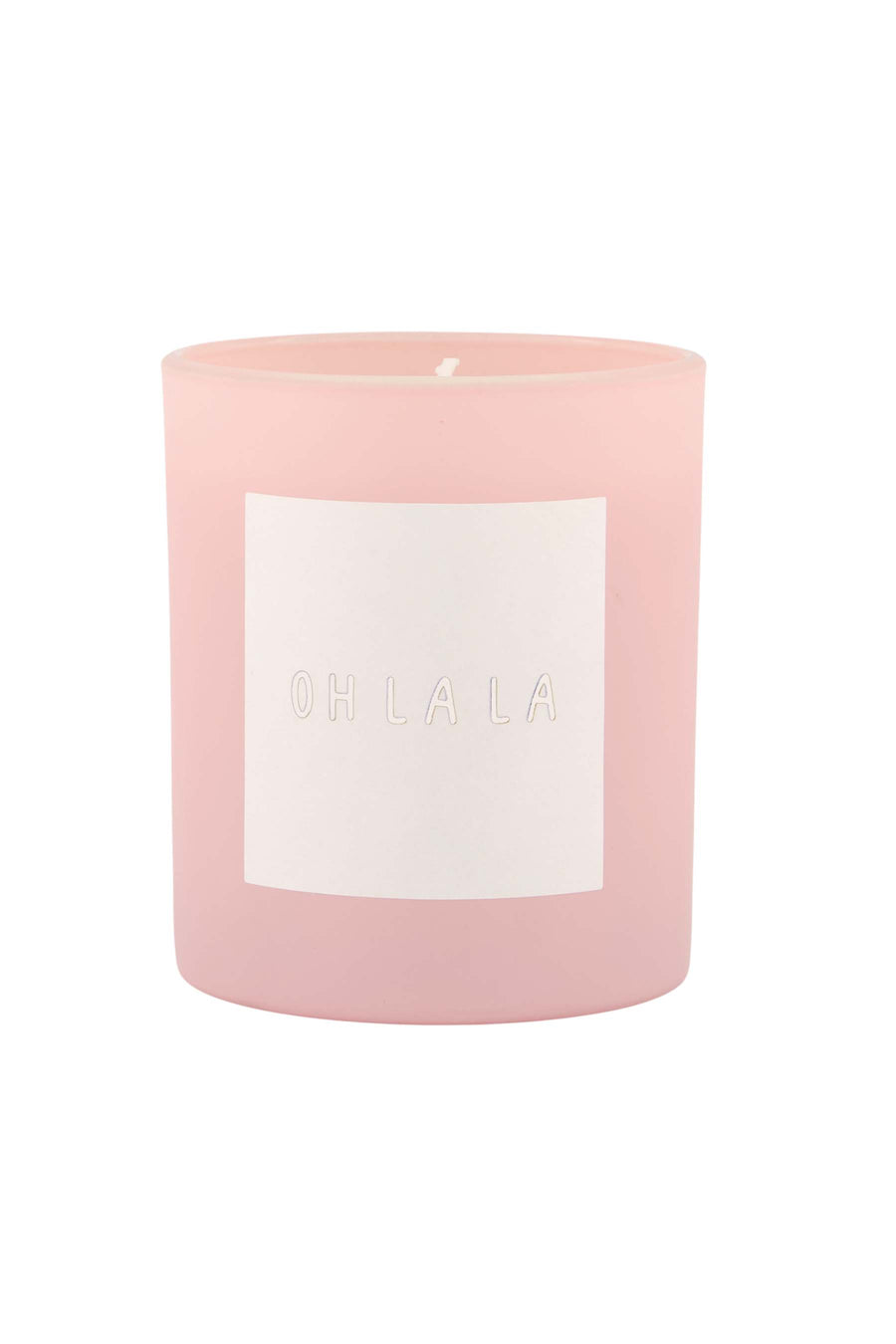 scented candle glass M | pink