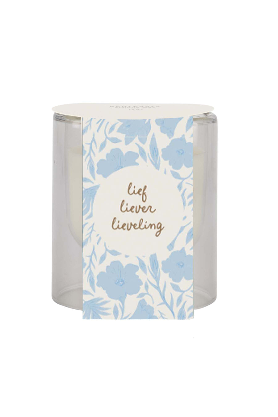 scented candle glass S | blue
