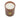 scented candle glass in box love brown | brown