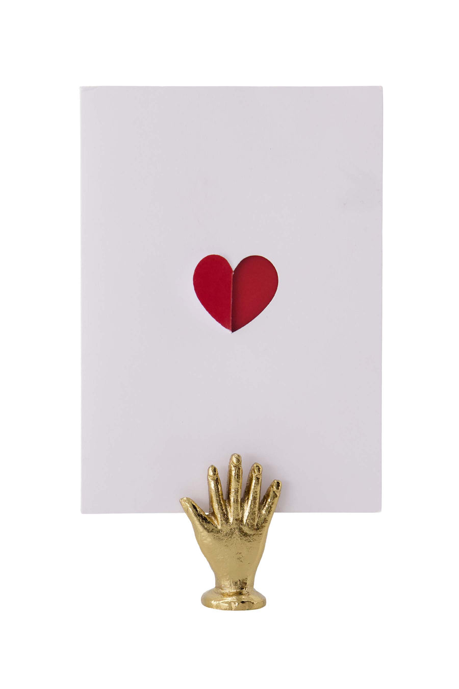card stand metal hand gold | gold