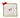 picture frame metal hearts | red / gold
