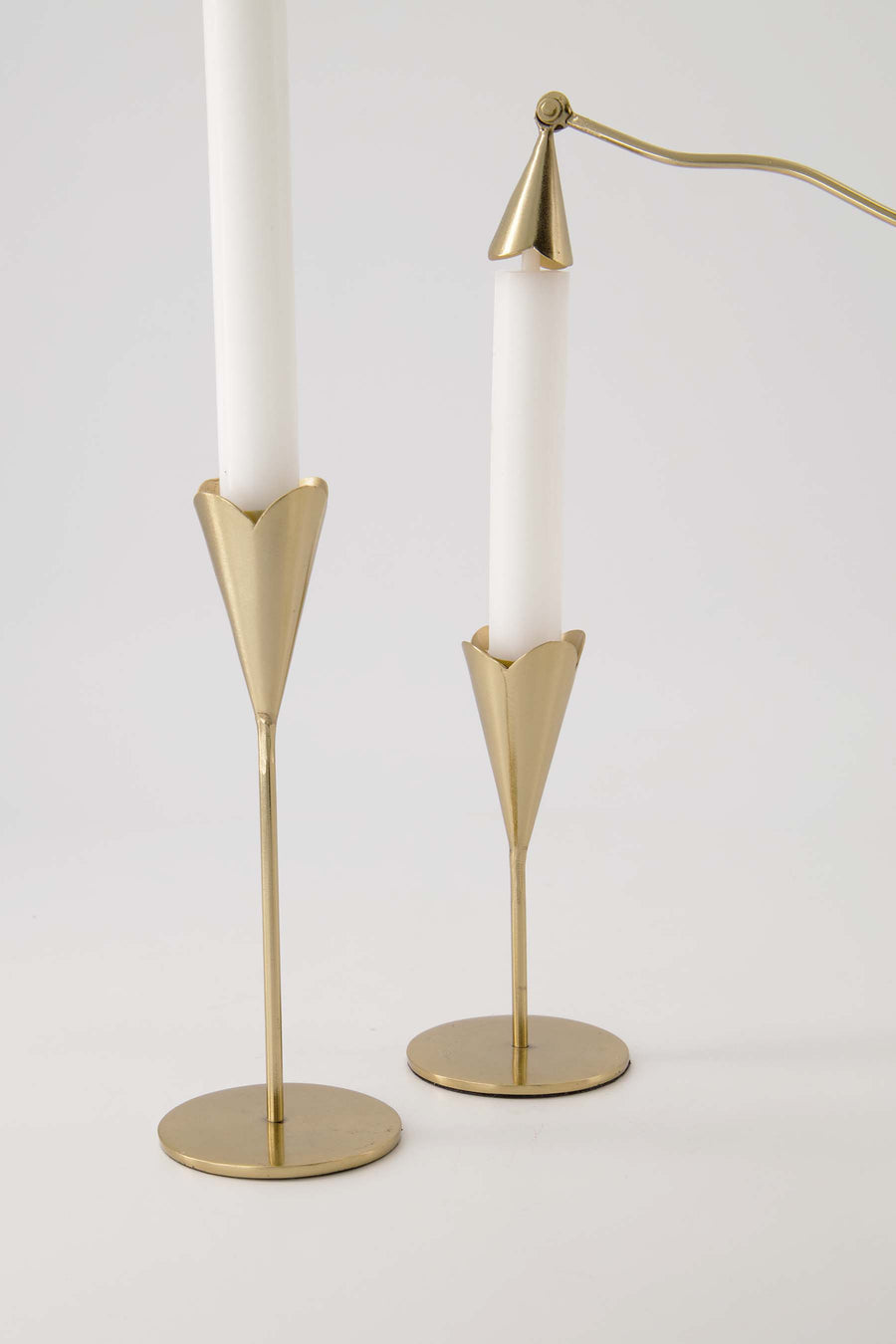 candle cover metal heart gold | gold