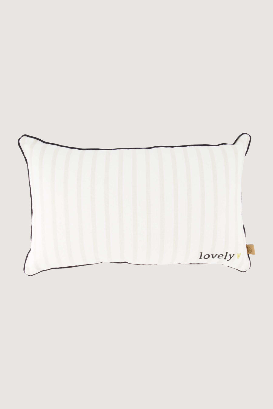 cushion stripe lovely 50x30cm | off white / sand