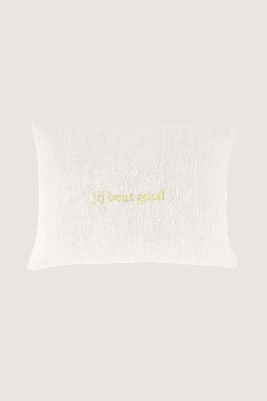cushion you are gold 35x25cm | salt and pepper / gold