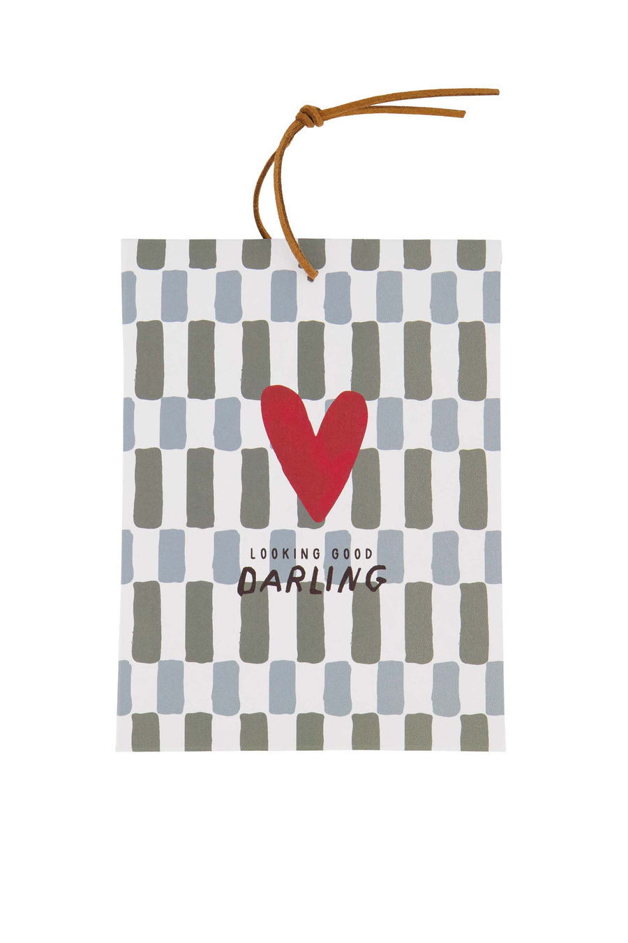 fragrance bag heart darling gray/green | gray/green