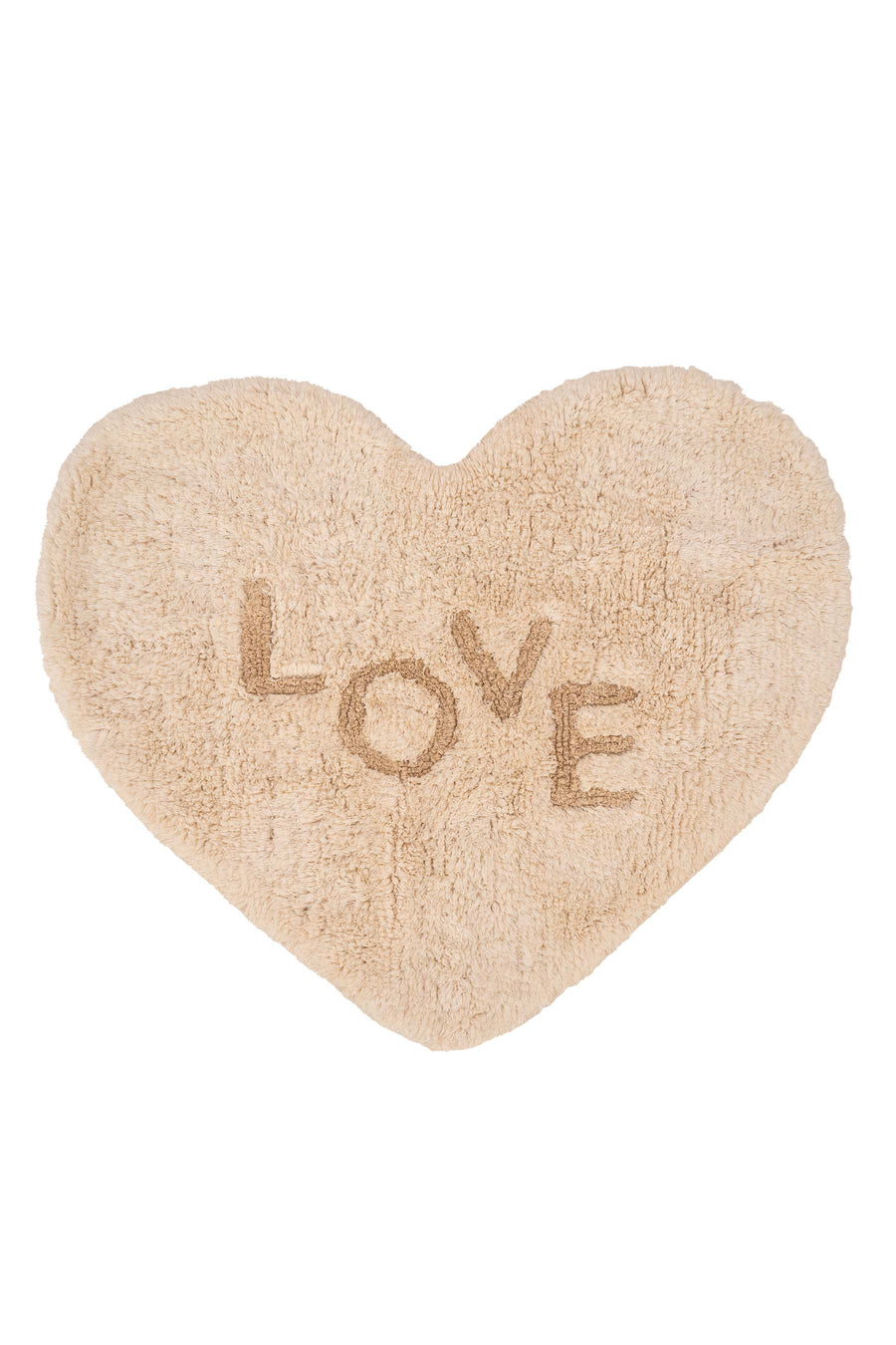 bath mat love heart off white | off white