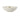 deep plate heart | white / gold