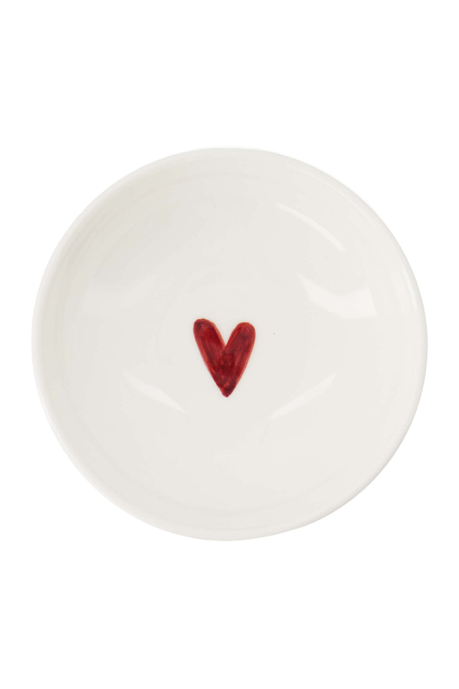 bowl heart white/red | white/red