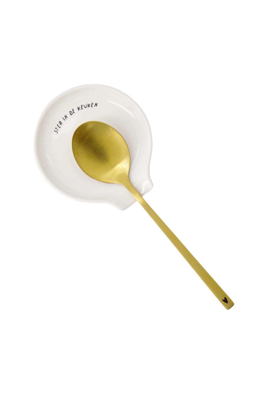 spoon holder star in kitchen white | white