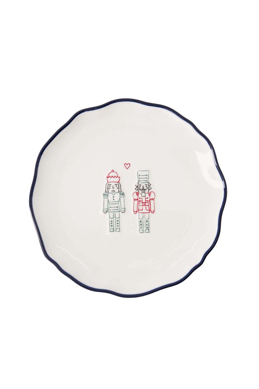 serving bowl nutcracker white/dark blue | white/dark blue