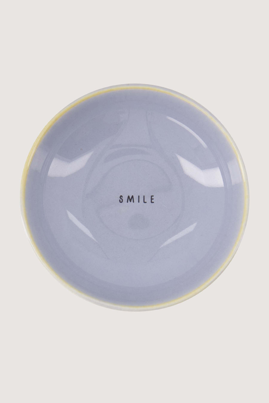 small dish smile | light blue