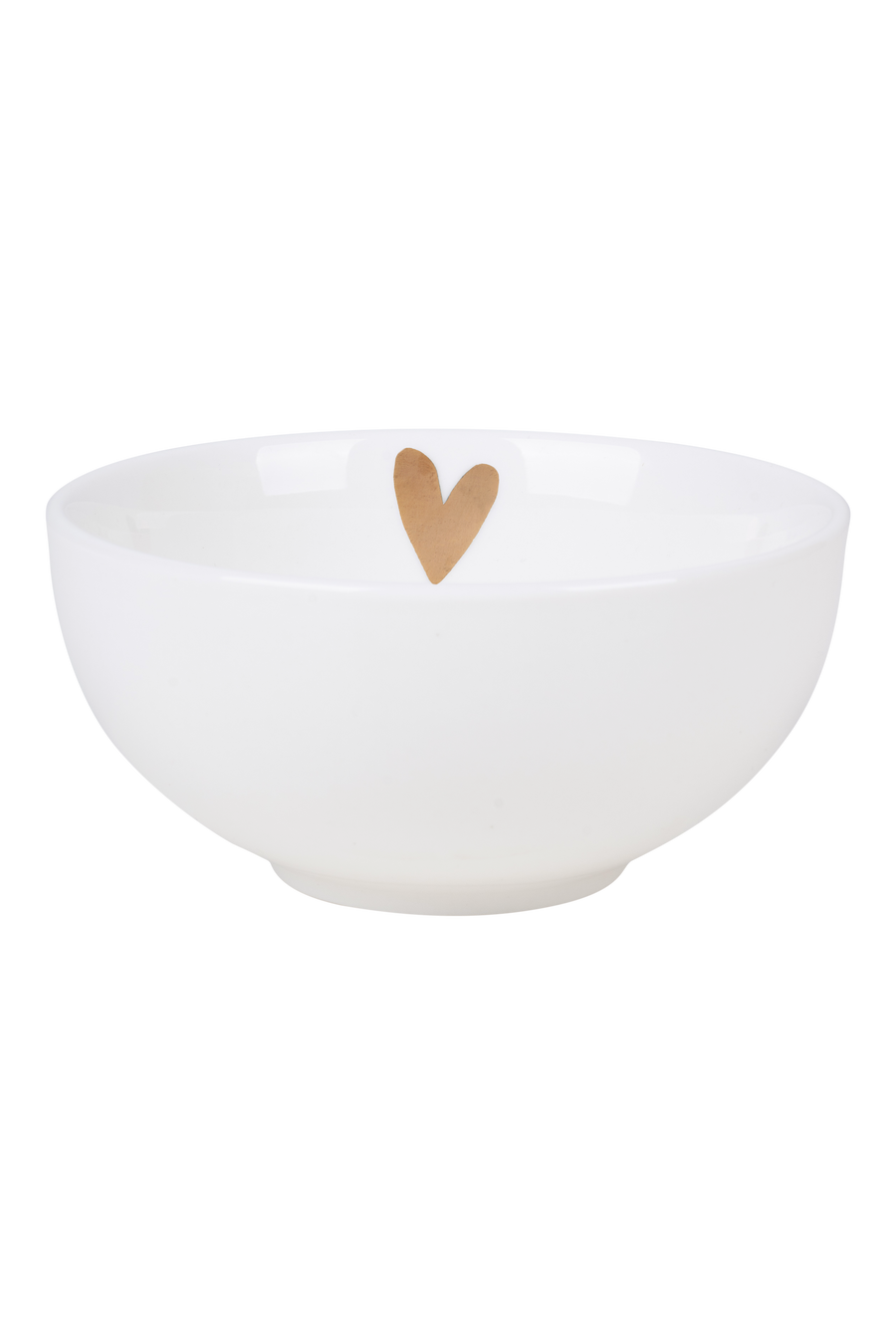 bowl gold heart | gold