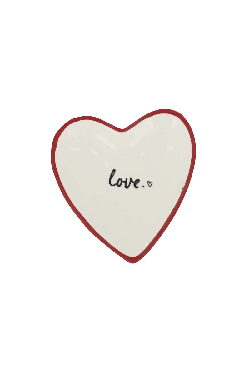 tea tip heart love white/red | white / black / red