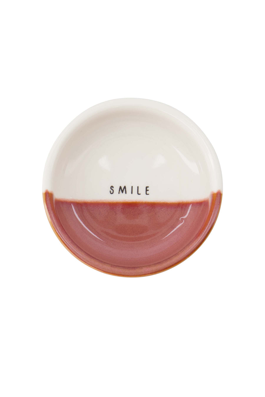 dip bowl smile white/burgundy | white / burgundy