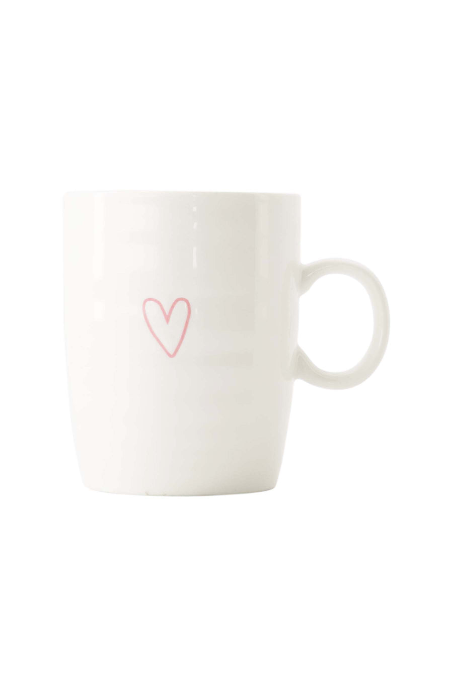 tea mug heart white/pink | white/pink
