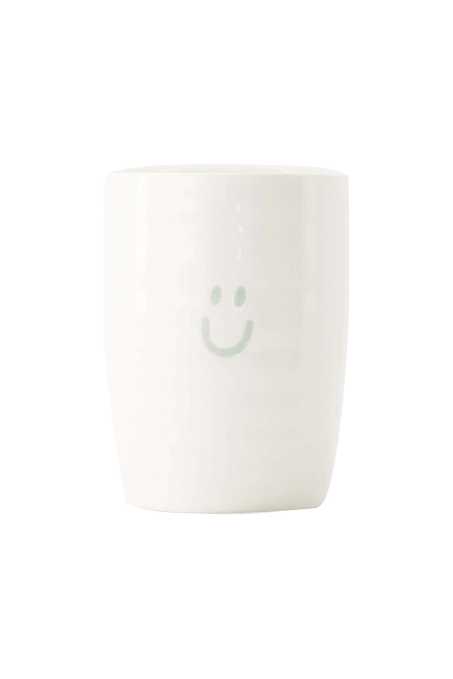coffee mug smiley white/gray blue | white/gray blue