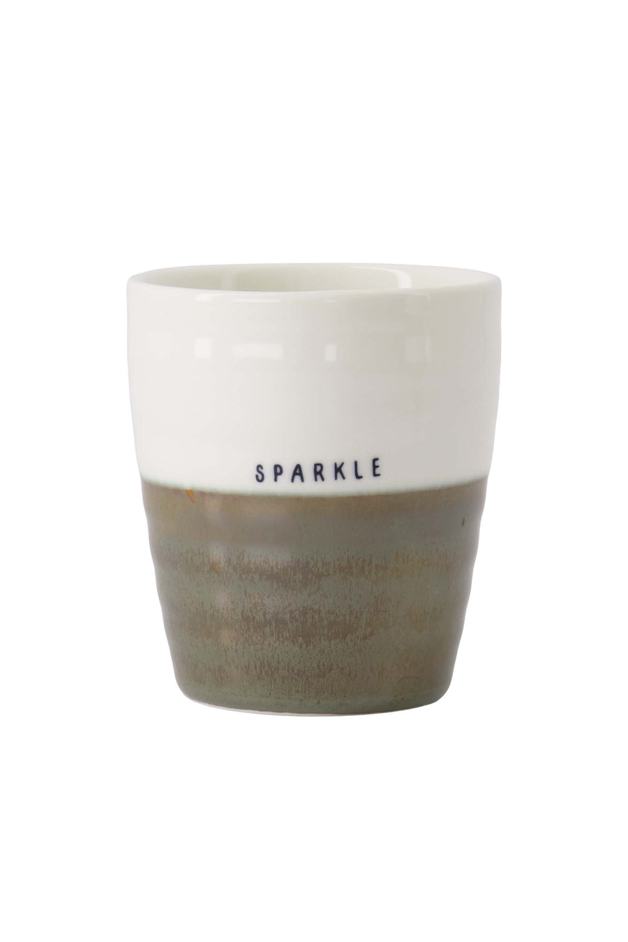 coffee mug sparkle white/dark green | white/dark green