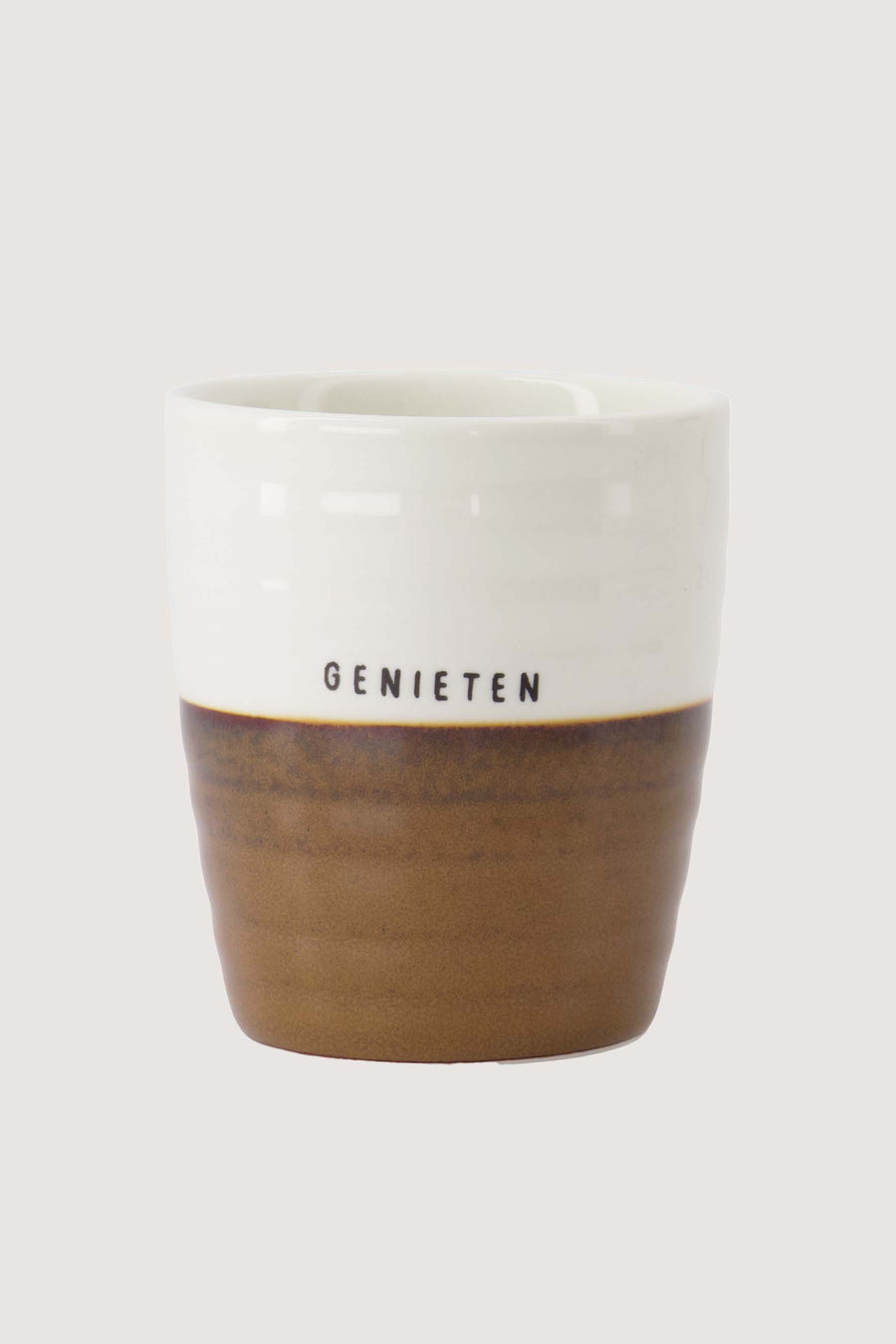 coffee mug enjoyment | white / brown