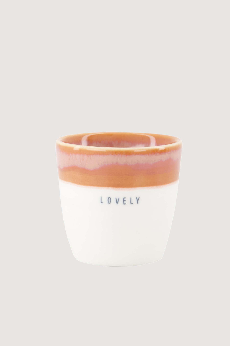 espresso mug lovely | white / dark pink