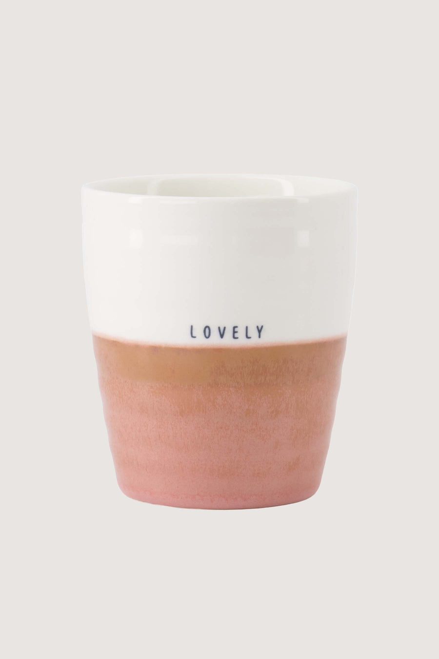 coffee mug lovely | white / dark pink
