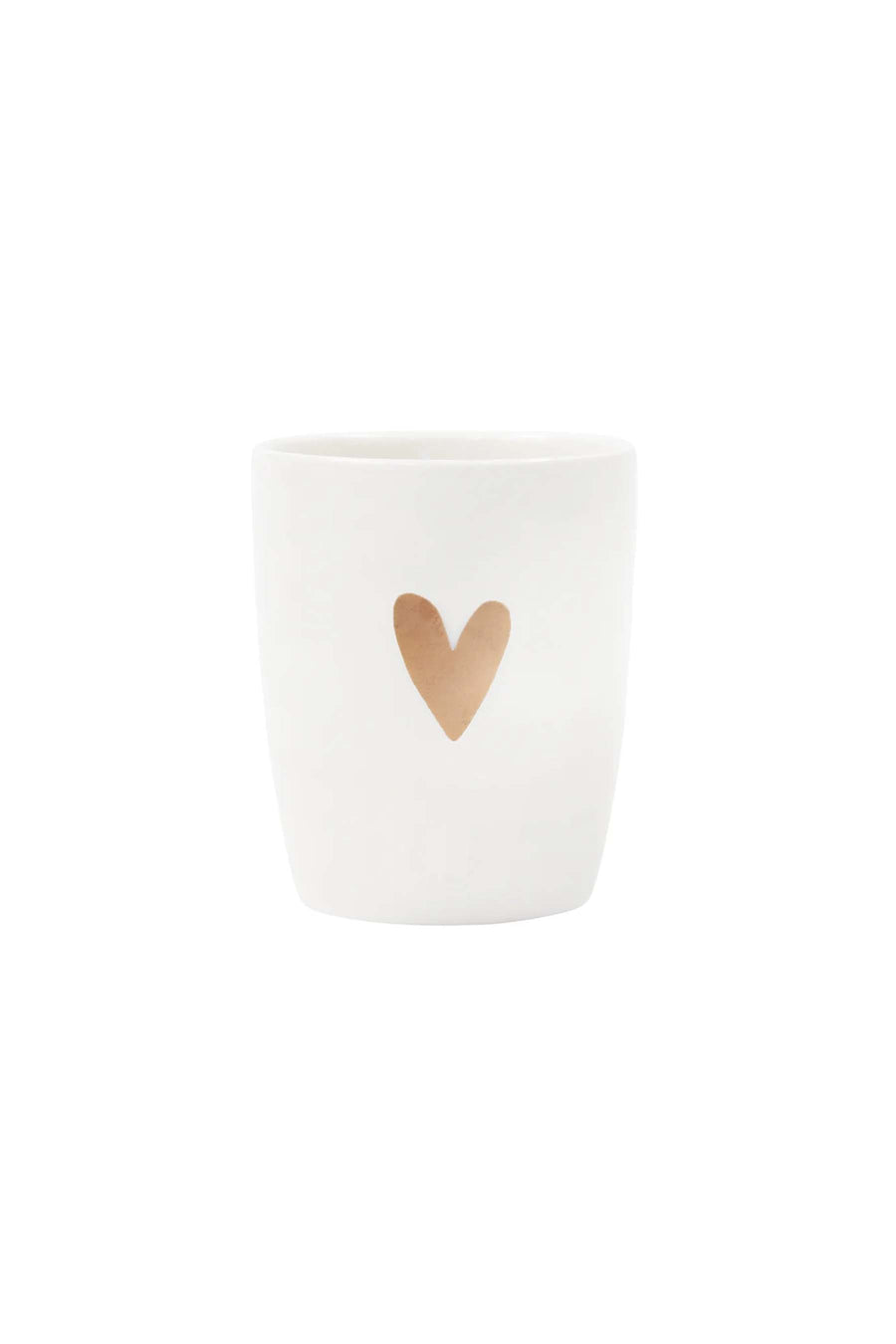 espresso mug gold heart | white