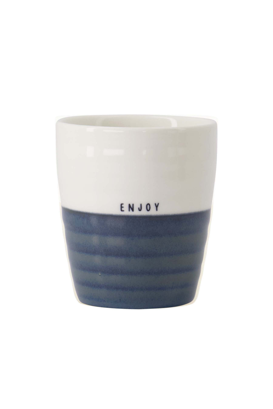 coffee mug enjoy dark blue/ white | dark blue/ white