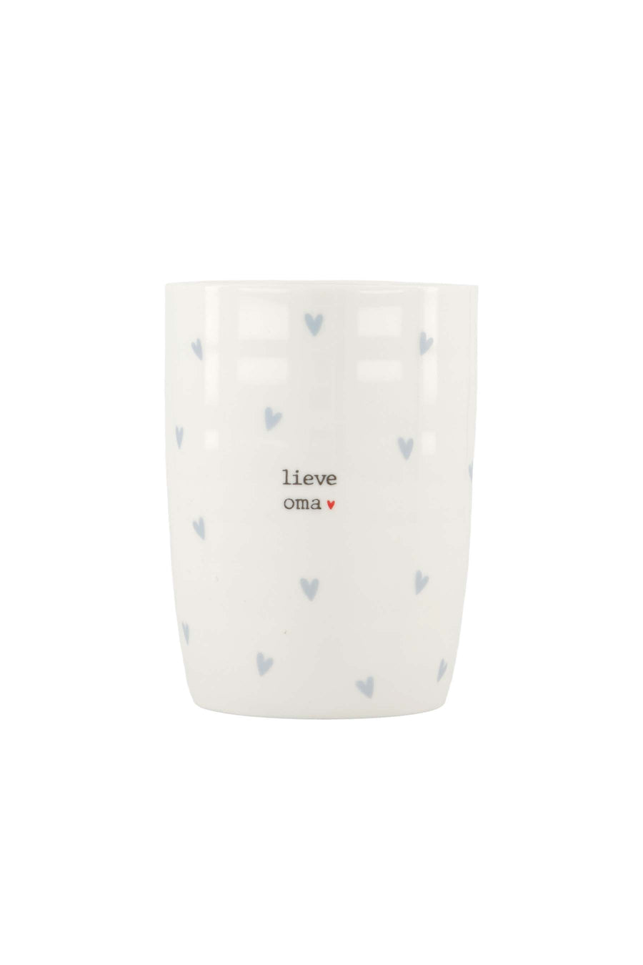 coffee mug hearts sweet grandma | white / light blue