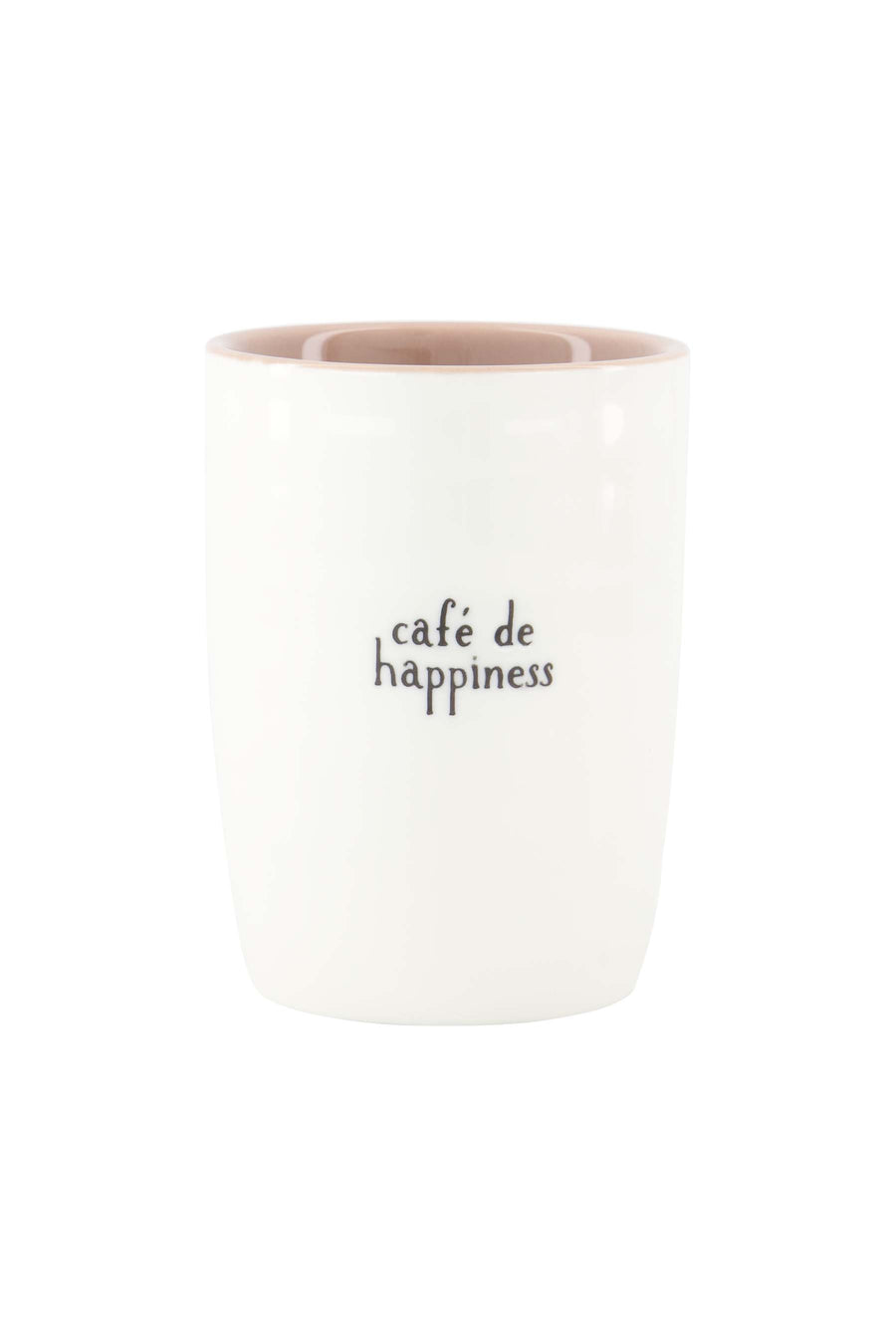 coffee mug cafe de happiness white/black | white/black