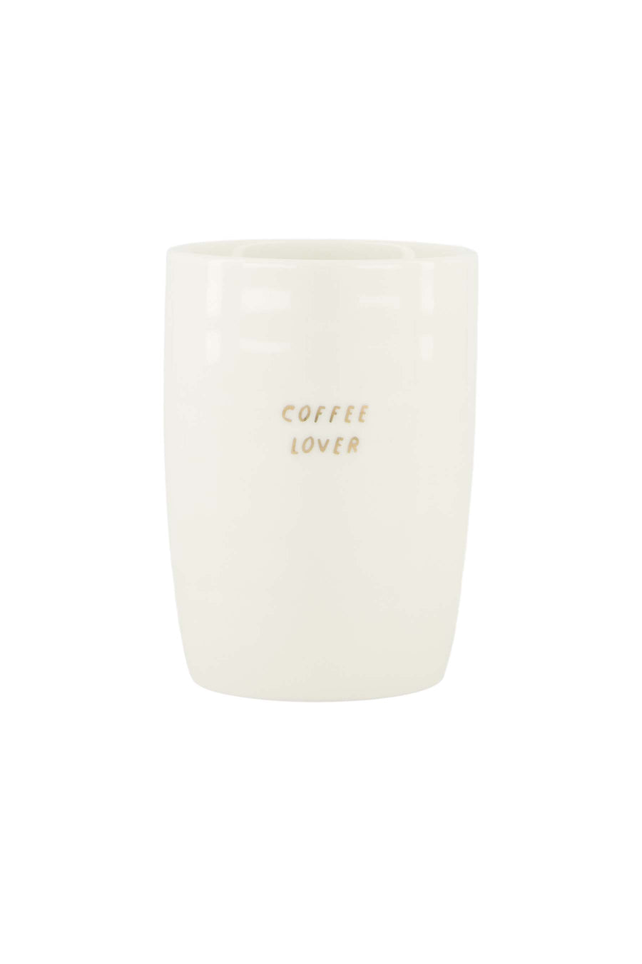 coffee mug coffee lover white/gold | white/gold