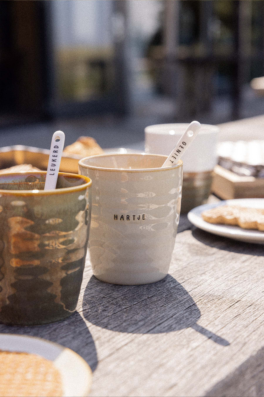 coffee mug heart sand | sand