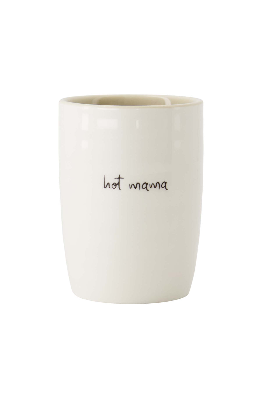coffee mug hot mama white/sand/black | white/sand/black