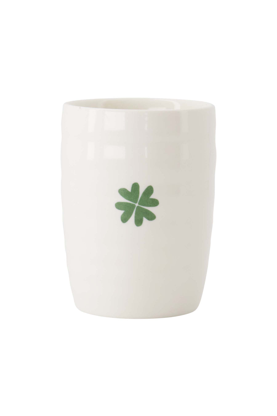 coffee mug clover white/green | white/green