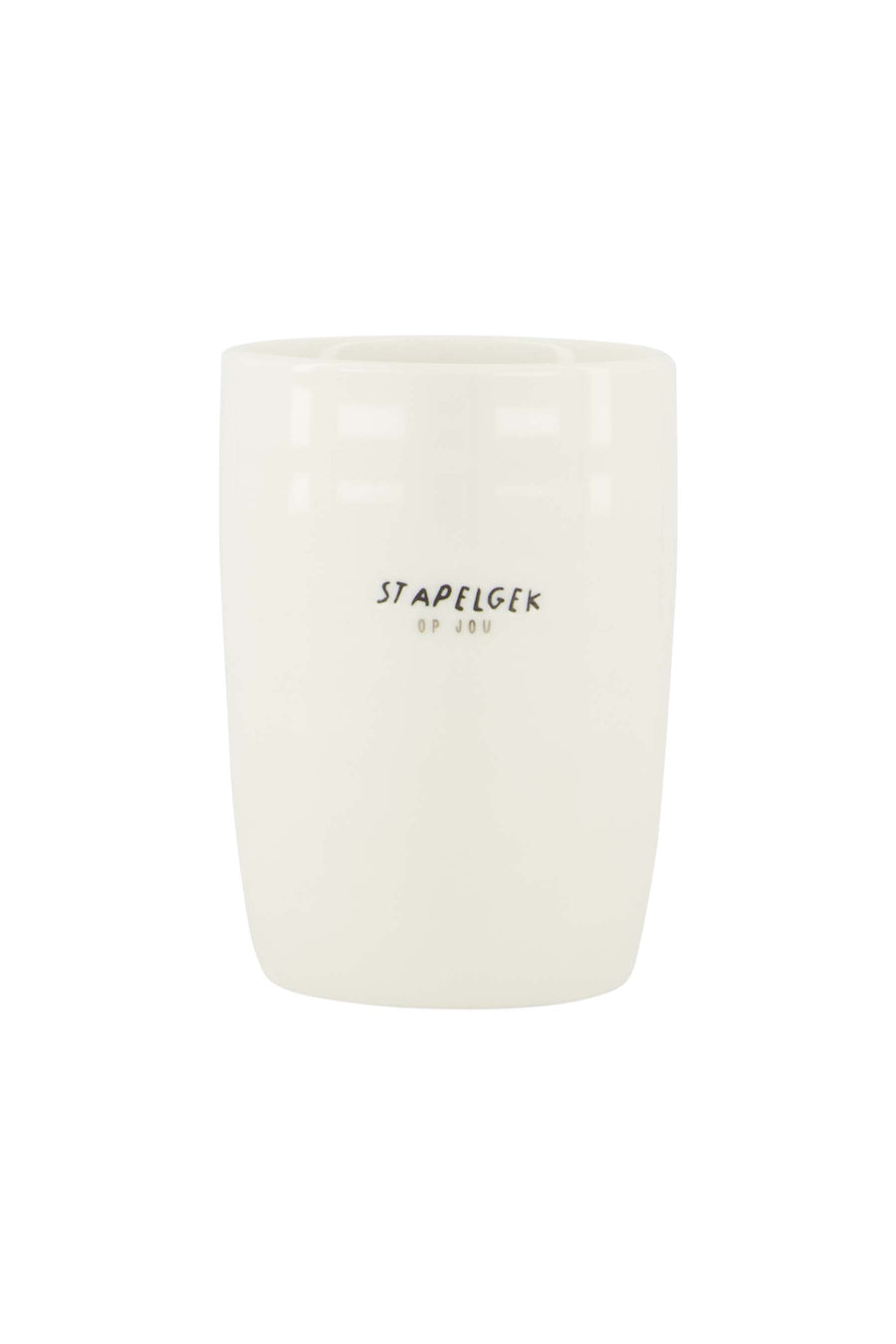 coffee mug stack crazy white/black | white/black