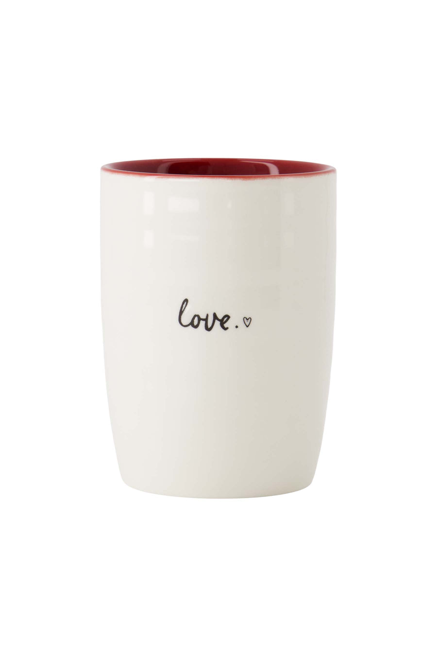coffee mug love white/red | white/red
