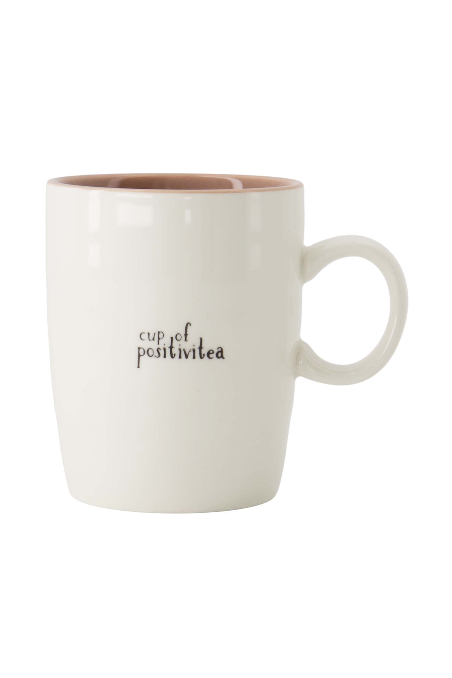 tea mug cup of positivitea white/lilac/black | white/lilac/black