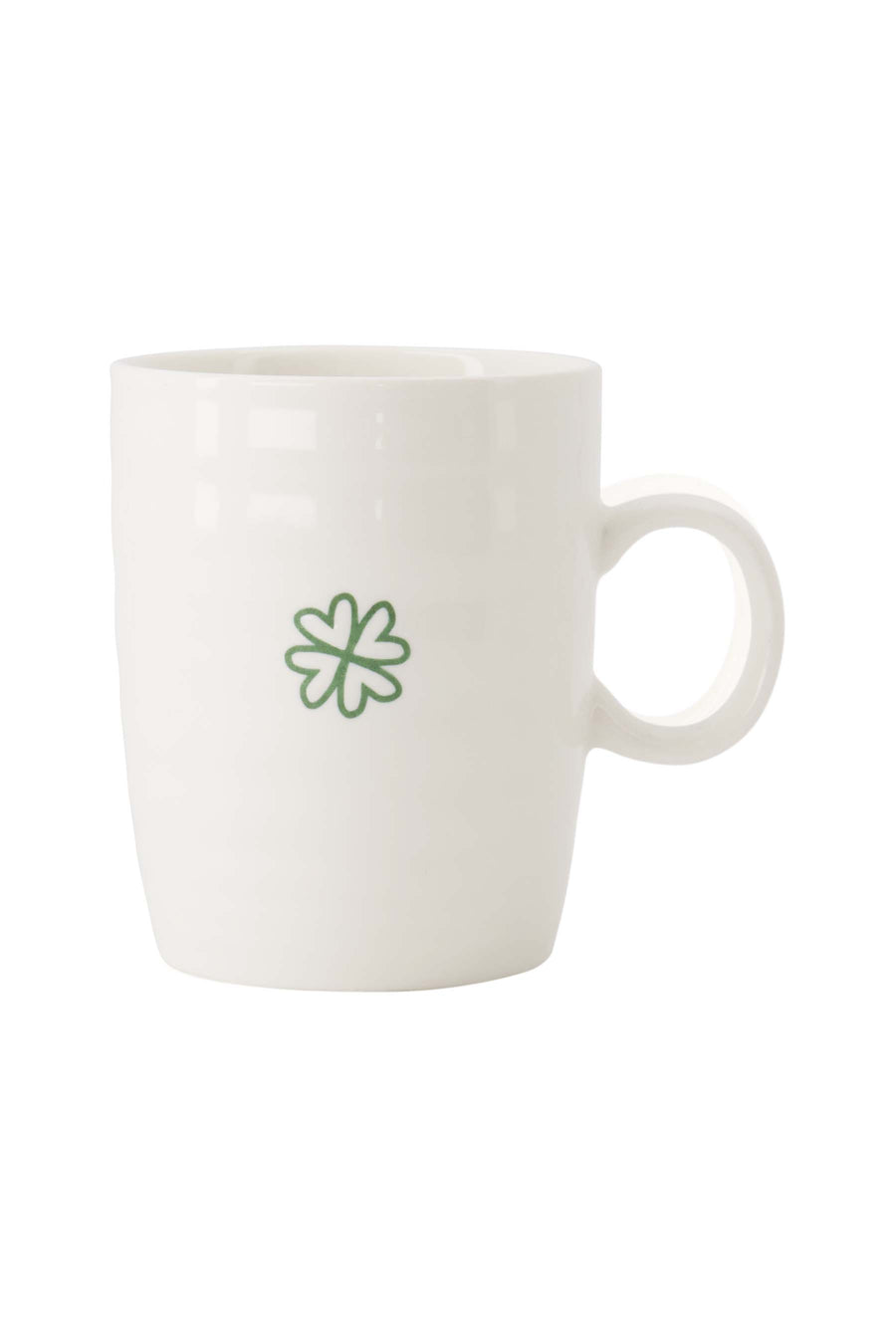 tea mug clover white/green | white/green