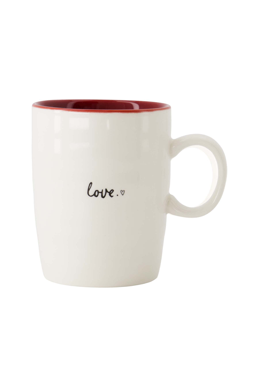 tea mug love white/red/black | white/red/black