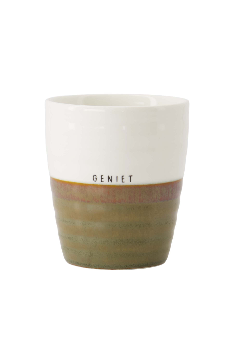 coffee mug stapled white/dark green | white/dark green