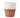 coffee mug happy white / burgundy | white / burgundy