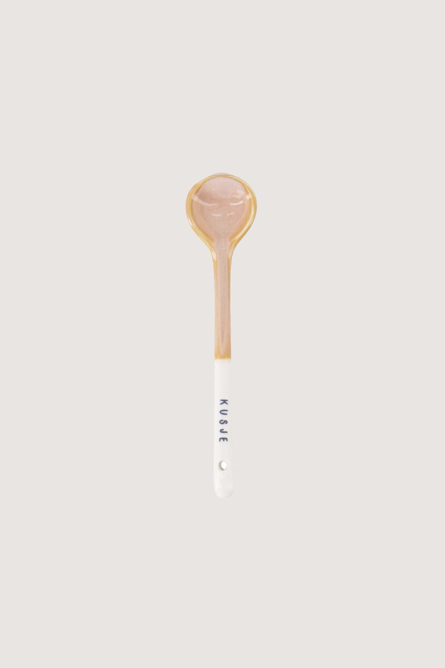 ceramic spoon kiss | white / pink